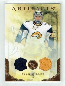 10-11 UD Upper Deck Artifacts  Ryan Miller  /150  Dual Jerseys