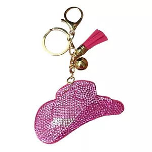 Popfizzy Pink Cowgirl Keychain for Women, Backpack Keychain, Purse Charm - Picture 1 of 8