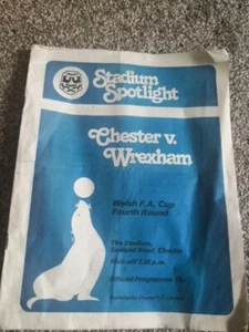 Copa F.A de Gales Chester V. Wrexham cuarta ronda 1977/78 - Imagen 1 de 2