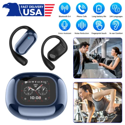 Bluetooth Wireless Earbuds Translator Earphones 144+ Languages LED Touchscreen - Image 1 of 4