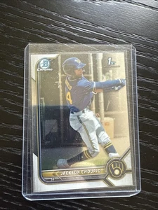 2022 Bowman Chrome Jackson Chourio 1st Bowman #BCP-79 Milwaukee Brewers - Bild 1 von 1