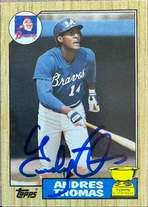 Andres Thomas Autogramm 1987 Topps #296 - Bild 1 von 1