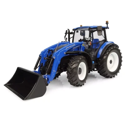 TRATTORE NEW HOLLAND T5.120 DUAL COMMAND WITH FRONTLOADER 1:32 Universal Hobbies - Immagine 1 di 4
