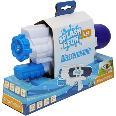 Splash & Fun Wasserpistole m.it Pump- und Schussfunktion 28 cm - Bild 1 von 3