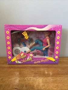 Toy Concepts Super Models Keep It Fit Cycling Machine. Rare 90s Neon Doll NEW - Picture 1 of 12