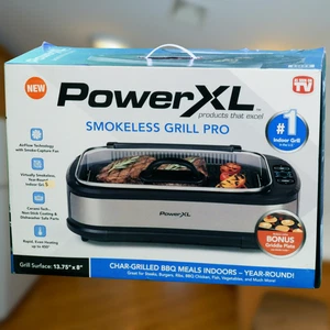 Power XL Indoor Smokeless Grill Pro PG-1500FDR (Unused) - Picture 1 of 6