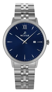 Westar Profile Stainless Steel Blue Dial Quartz 50215STN104 Men's Watch - Picture 1 of 3