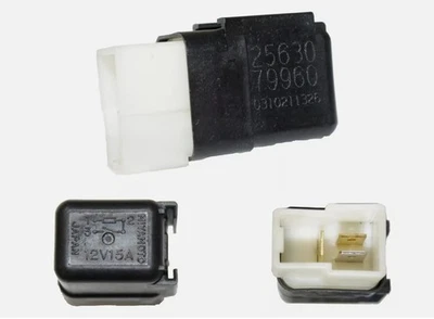 25630-79960 Miyamoto Japón 3 pines relé bocina negro 12V 15A Nissan 1995-2015 coche Foto 1 de 4