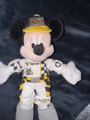 Disney World Parks Mickey Mouse Epcot Test Track Plush Beanie. Collectable.used - Image 1 of 4