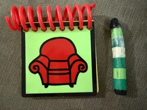 Práctico cuaderno Dandy Viacom Blues Clues 1999 de colección limpiable con crayón - Imagen 1 de 7