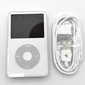 Apple iPod Classic 5th Gen 30GB Silver WHITE (A1136) Works Great! - Picture 1 of 13