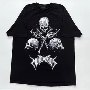 The Hundreds x Riddick Art Black Skull Skeleton Graphic T Shirt Size Men’s XL - Picture 1 of 6