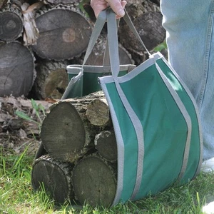 Nylon Canvas Firewood Carrier - Green - Picture 1 of 1