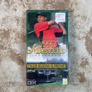 SEALED: Tiger Woods 1997 The Masters Golf Tournament Highlights Augusta VHS Tape - Picture 1 of 4