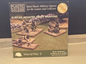SOLDATINO DI PLASTICA FANTERIA RUSSA ARMI PESANTI WW2015004 15mm (56 figurine) Nuovo con scatola - Foto 1 di 9