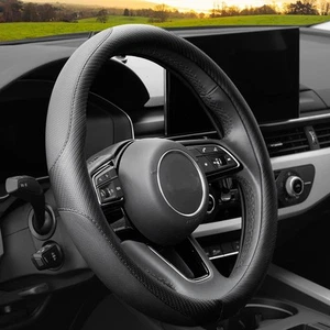 Soft Microfiber Leather Anti-Slip Car Steering Wheel Cover, Universal Fit 15 ... - Picture 1 of 5