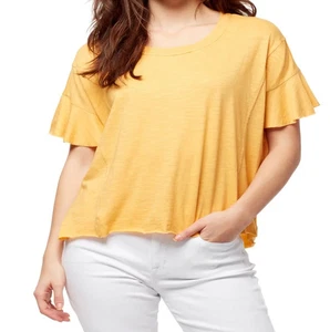 William Rast Annika Flutter Sleeve Top Womens Size Medium - Picture 1 of 1