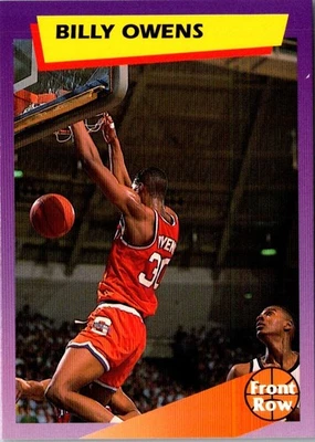 1992 Front Row Dream Picks Billy Owens #17 Syracuse Orangemen Basketball Card - Image 1 of 2