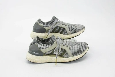 Tênis de corrida Adidas feminino Ultra Boost tamanho X 7M cinza usado qp - Imagem 1 de 4