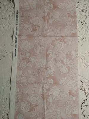 REMNANT Michael Miller Magnolia Toile Cotton Fabric 25"x9" French Country Farm - Image 1 of 4