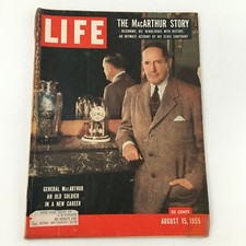 VTG Life Magazine August 15 1955 General Douglas MacArthur An Old Soldier