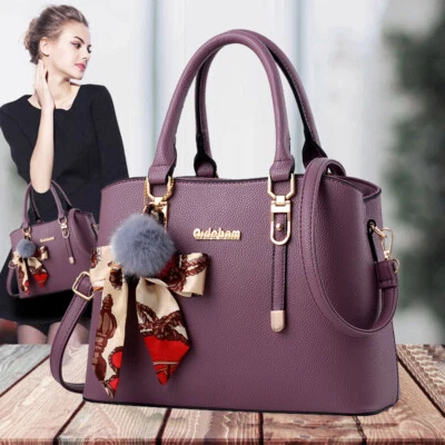 Fashion Handbag Luxury Handbags Women Bags Shoulder Crossbody Bag Clutch Purple - Image 1 of 4
