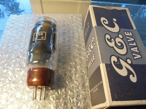 GEC OSRAM PX4 BRITISH OLD STOCK BLACK PLATE AVO TESTED STRONG VINTAGE VALVE TUBE - Bild 1 von 7