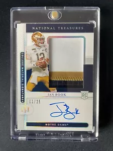 2021 PANINI NATIONAL TREASURES IAN BOOK RPA NOTRE DAME 3 COLOR PATCH 1/25 - Picture 1 of 2