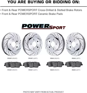 Power Sport Front Rear Brakes and Rotors Kit, 2012-2013 VOLKSWAGEN BEETLE Jetta - Picture 1 of 4