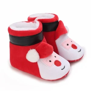 Baby Girls Boys Newborn Toddler Soft Shoes Warm Ankle Boots Fur Lined Winter US - Picture 1 of 8