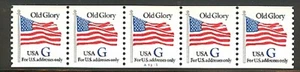 USA PNC SC# 2890 BLUE "G" - OLD GLORY (32c) WATER ACTIVATED MNH PL# A1313 - Picture 1 of 1