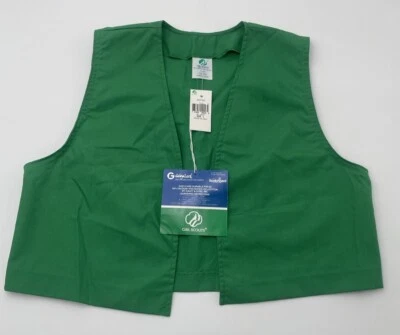 Official Girl Scout Green Jr Vest Large 14-16 New with Tags - Image 1 of 4