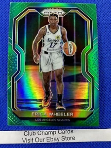 2021 #45 Erica Wheeler WNBA Panini Prizm Basketball Green Prizm Sparks - Picture 1 of 2