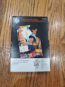 100 SHEETS HP Premium GLOSSY 4X6 Ink Jet Picture Photo Paper High Quality - Picture 1 of 4