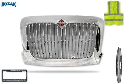 Grelha cromada com tela Bug Net International 8600 Transtar 2005 e mais recente - Imagem 1 de 4