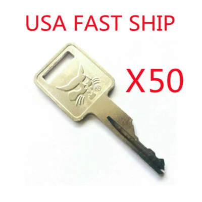 50X ignition Key For Bobcat Equipment 6693241 D250 Bobcat Skid Steer Loaders - Image 1 of 4