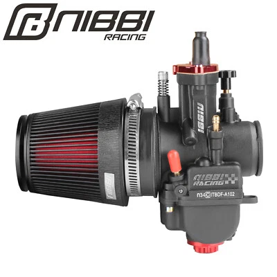 Kit de filtro de aire CNC carburador NIBBI PWK34 para Suzuki TS250 1969 1970 1980 1981 Foto 1 de 4