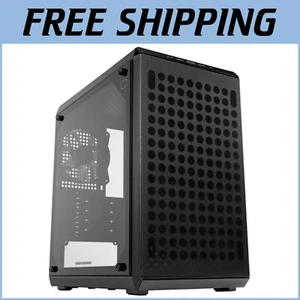 Q300L V2 Black Mini-Tower: Tempered Glass, Max 159mm CPU Cooler, 20GB/s USB - Picture 1 of 15