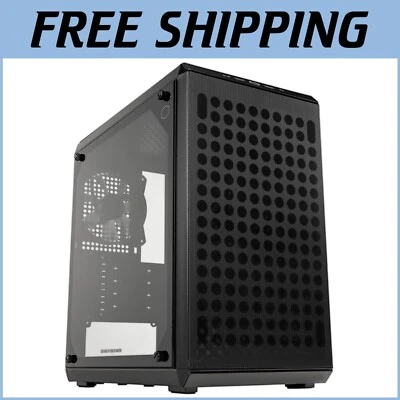 Q300L V2 Black Mini-Tower: Tempered Glass, Max 159mm CPU Cooler, 20GB/s USB - Image 1 of 4