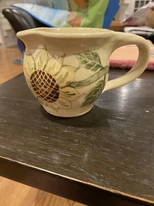Studio Pottery Small Sunflower Pitcher - Picture 1 of 4