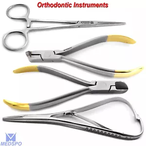 Alicates de ortodoncia hemostáticos pinzas de cacahuete ligadura dental cortador de alambre duro TC - Imagen 1 de 5