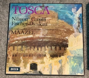 TOSCA PUCCINI NILSSON MAAZEL DECCA 2 LP set 341-2 WB GR FREE US & CDN SHIP - Picture 1 of 4