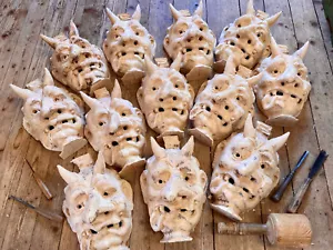 Holzmaske Krampus Rohling zum selbst Schnitzen und Gestalten - Bild 1 von 4