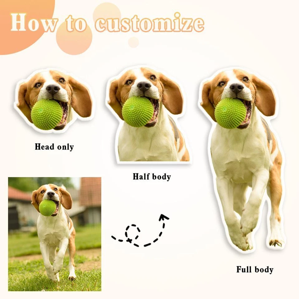 Personaje de dibujos animados acrílico magnético, gato y perro personalizado refrigerador personalizado D3P7 Foto 1 de 4