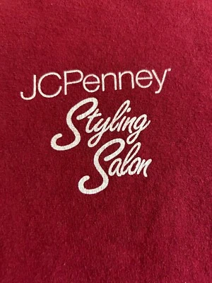 Винтажная салонная футболка 80-х 90-х годов в стиле JC Penney одинарный шов большой размер L для сотрудника - Изображение 1 из 4
