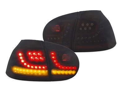 Juego de luces traseras LED para VW Golf 5 V luz de marcha dinámica intermitente negro - Imagen 1 de 4
