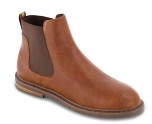 Neu im Karton Kenneth Cole Jungen Klay Flex Chelsea Knöchel zum Anziehen Anzug Stiefel Cognac 48 $ - Bild 1 von 15