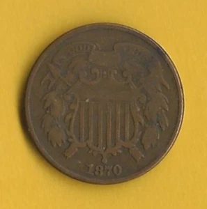 Two Cent Piece - 1870 - Bronze - KM#94 #2 - Picture 1 of 2