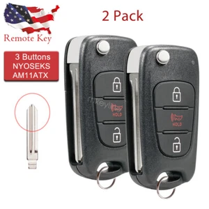 2 Para 2010 2011 2012 2013 Kia Soul Mando a Distancia Llavero Abatible 315MHz NYOSEKTIV11ATX - Imagen 1 de 7