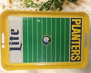 VTG New Miller Lite Beer Planters Peanuts Serving Tray Football Game Man Cave - Picture 1 of 9